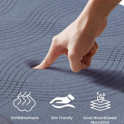 Gel Infused Memory Foam Mattress Topper Twin Size, 4 Inch Fresh Cooling Mattress Pad with Washable Cover for Twin Mattress, Pain Pressure Relieve Bed Topper, Breathable, Comfort