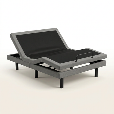 Adjustable Bed Base Built for Custom Comfort, Dual Zone Massage, Bluetooth Control, Zero Clearance Design