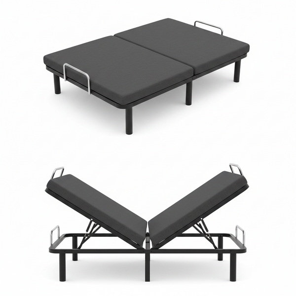 Black, Twin XL, Height Electric Adjustable Bed Frame Base with Wireless Remote Control