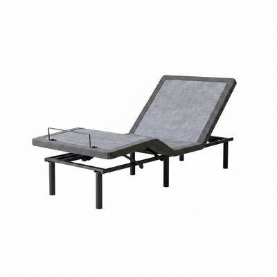 Adjustable Bed Frame Smart Bed Twin XL - Upholstered Bed Base with Massage, Wireless Remote, Ergonomic Foot&Head Incline, Zero Gravity, Dual USB Ports, under Bed Light, 3100 Series Grey